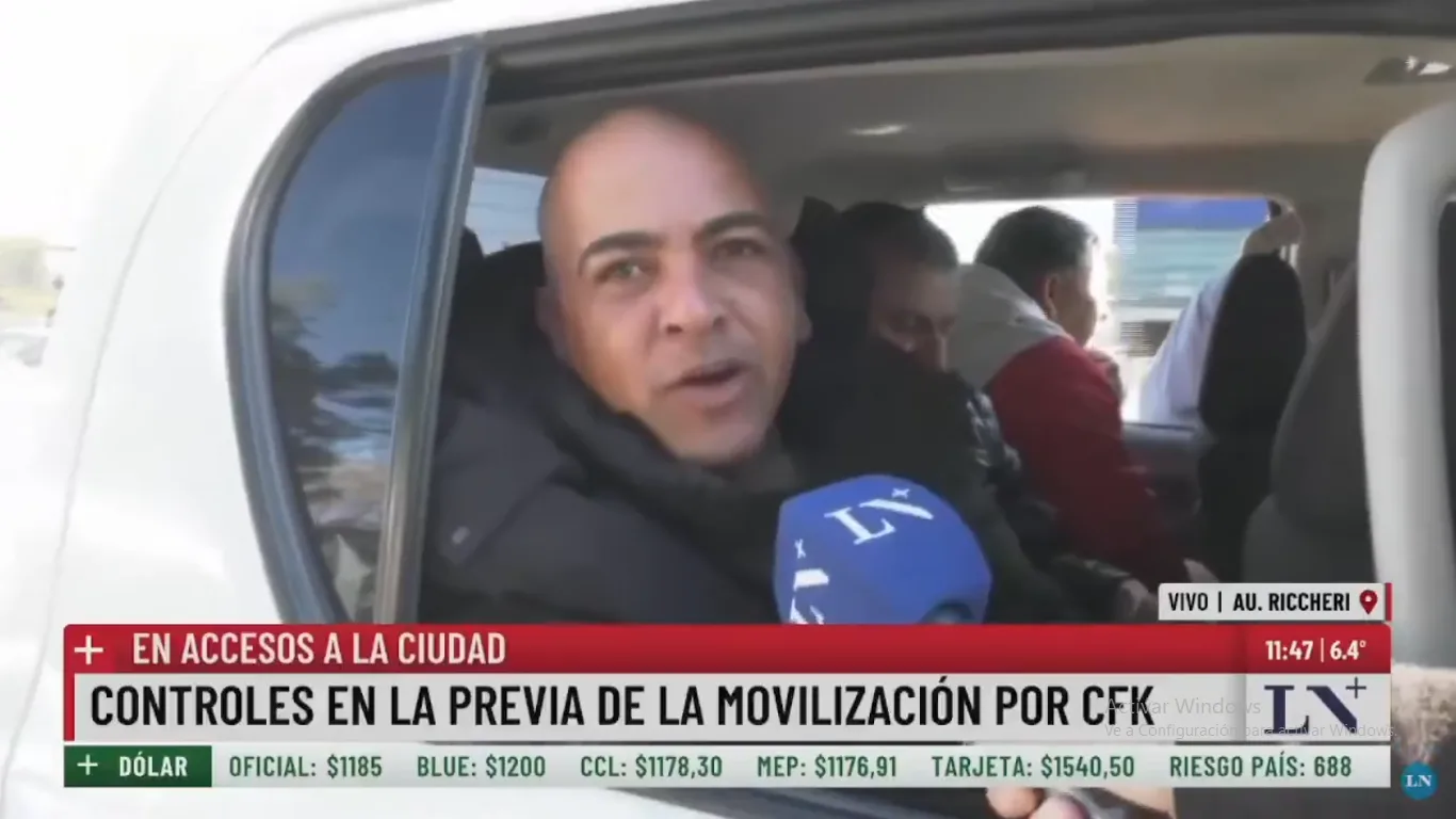 Video: amenazó de muerte a Milei durante la marcha por Cristina y fue detenido