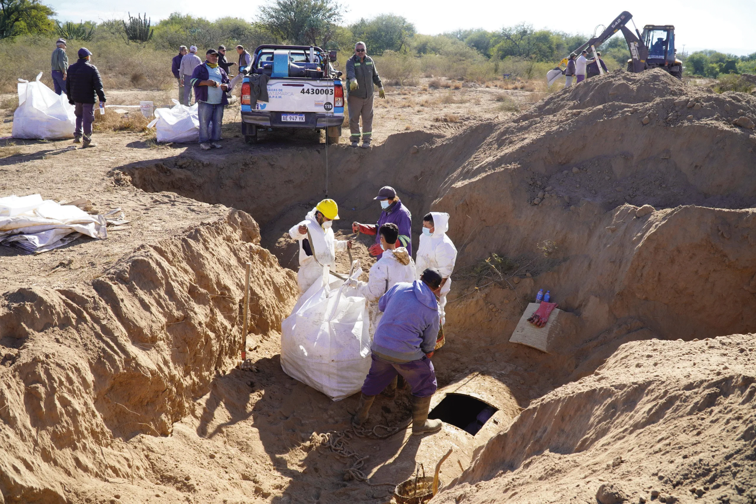 Catamarca: mantenimiento del canal de riego en Capayán