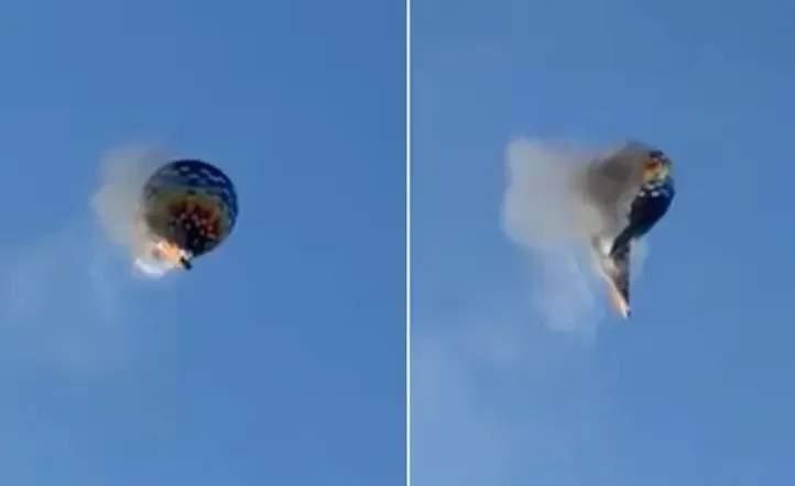 Ocho muertos al incendiarse un globo aerostático con 21 pasajeros en Brasil (Video)