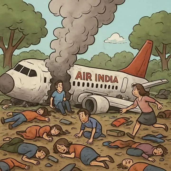 Tomado de Redes: “El accidente del avión de Air India, un recordatorio de lo frágil e impredecible que es la vida
