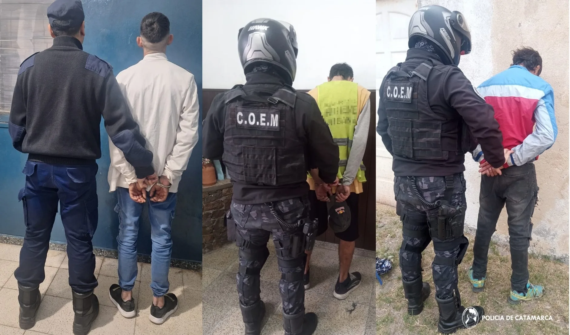Trece personas fueron arrestadas en distintos procedimientos en la Capital de Catamarca