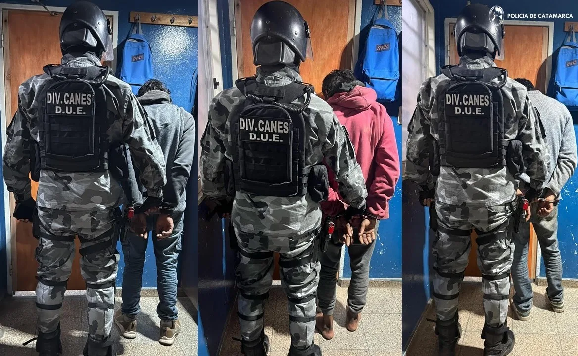 Catamarca: cinco detenidos durante operativo en Valle Viejo