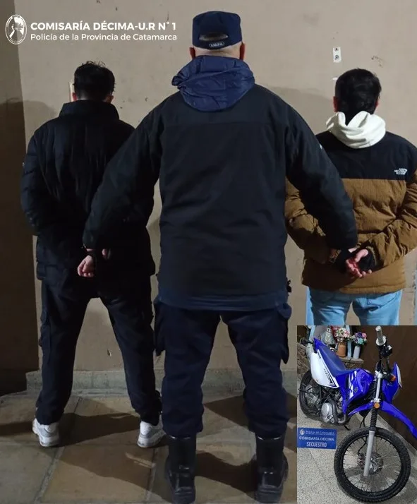 Catamarca: persecución y detención de dos motociclistas sospechosos de intentar cometer un ilícito