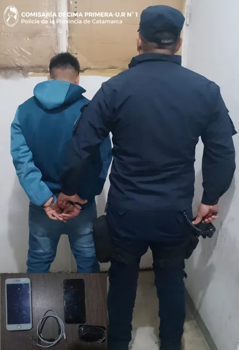 Catamarca: detienen a un joven sospechado de agredir a su pareja y recuperan un teléfono celular