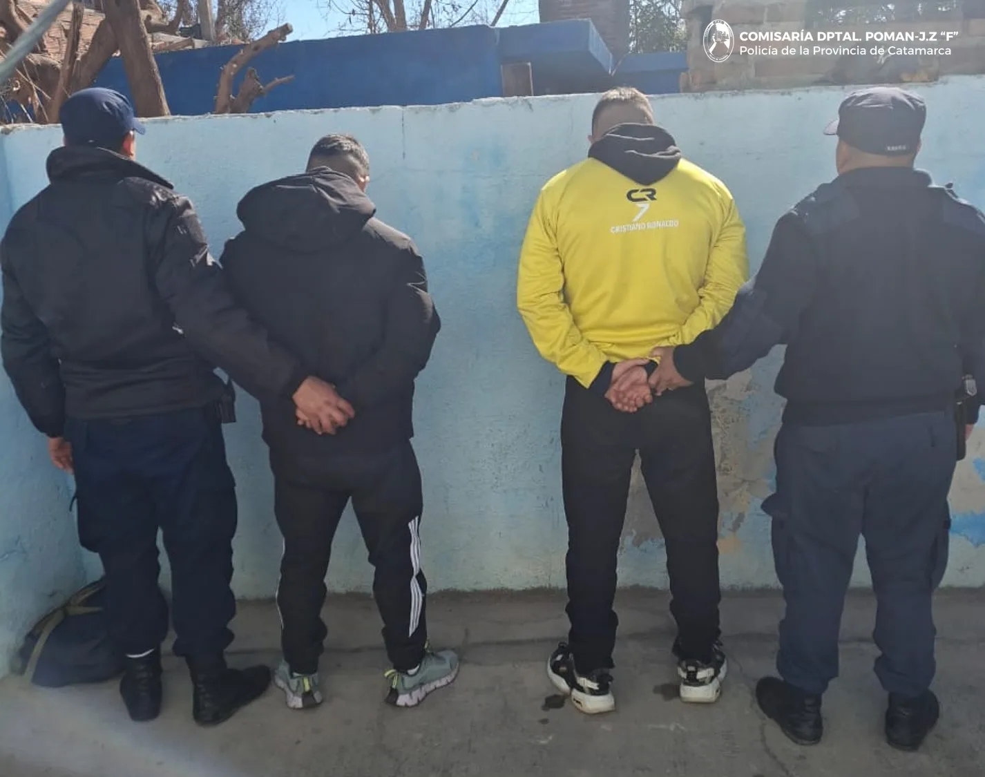 Catamarca: detienen a dos hombres en Pomán, uno de ellos buscado por la Justicia de Tucumán