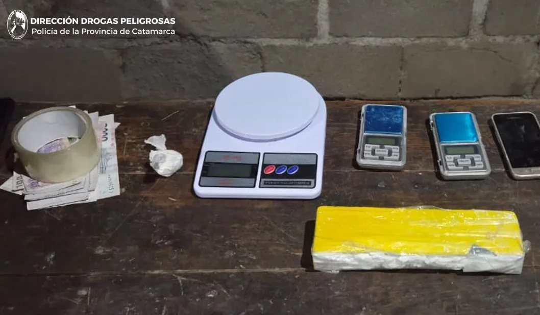 Catamarca: detienen a un hombre y secuestran más de medio kilo de cocaína