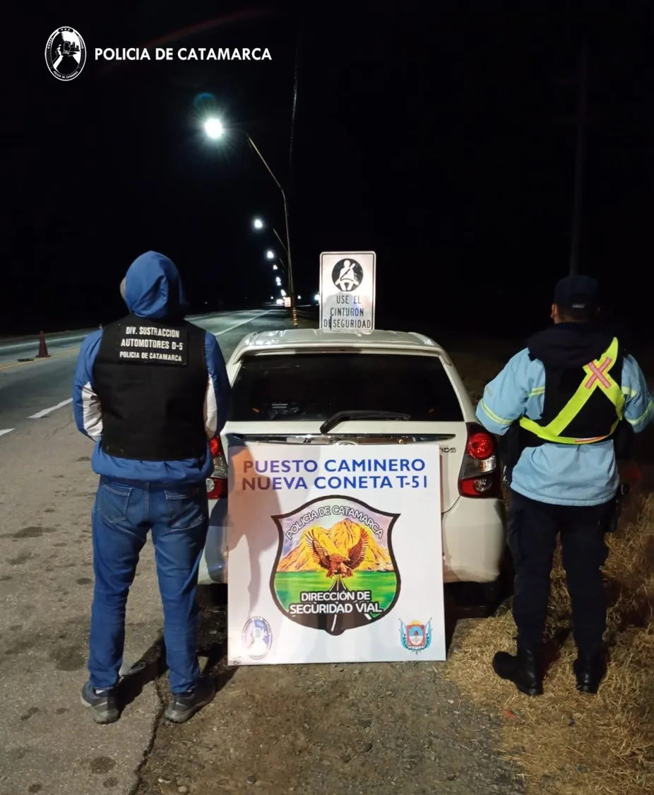 Catamarca: un automóvil mellizo fue secuestrado en un puesto de control de Capayán