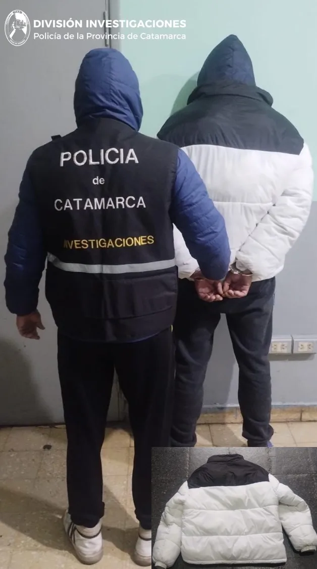 Catamarca: policías detienen a arrebatador y secuestran una moto