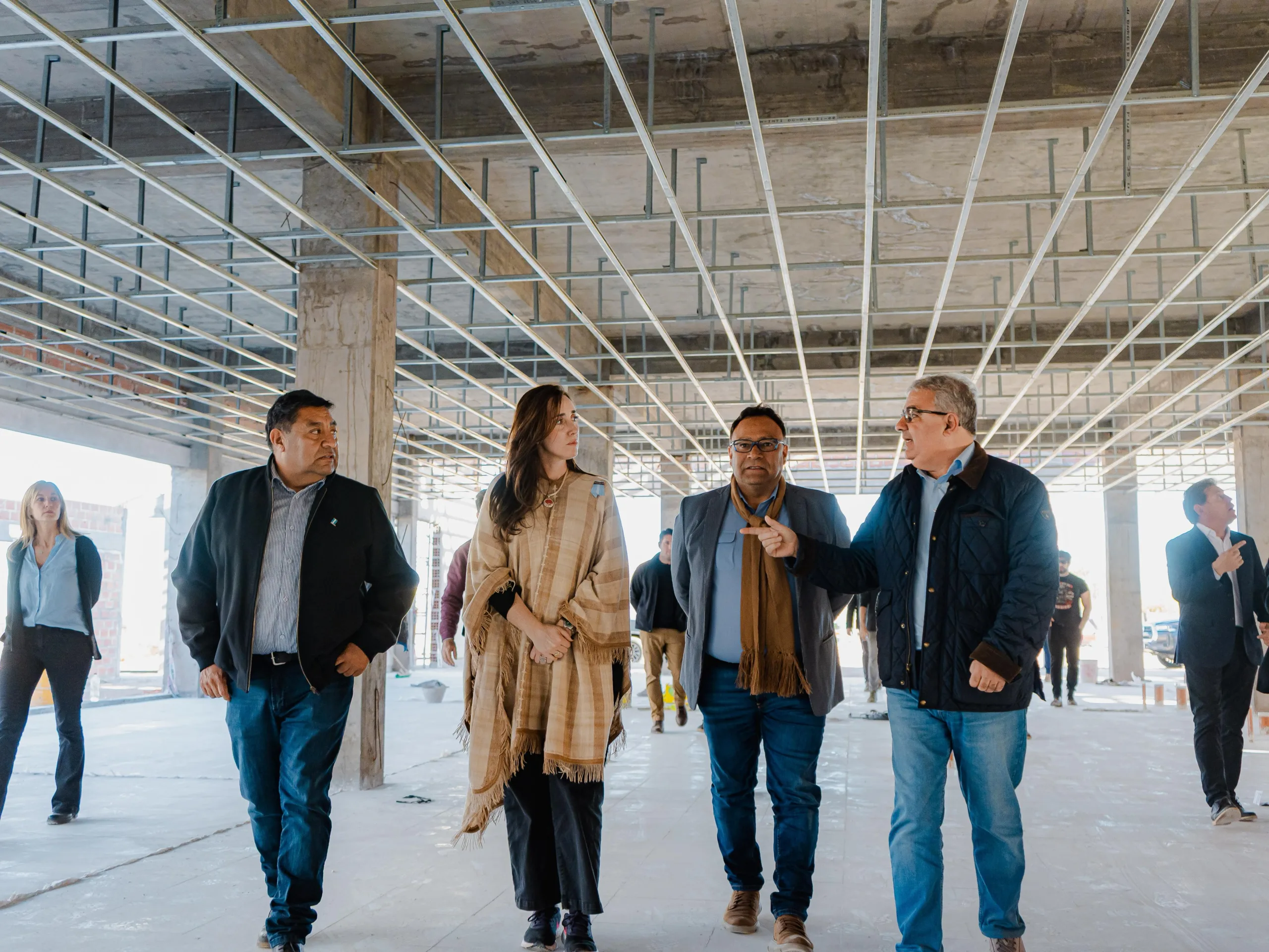 Catamarca: la vicepresidenta Villarruel y el Gobernador Jalil recorrieron la obra del nuevo Hospital de Belén
