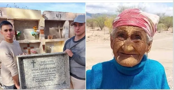 Destacan un gesto por “La Tremenda”: un joven le rindió homenaje colocando una placa de mármol en su tumba