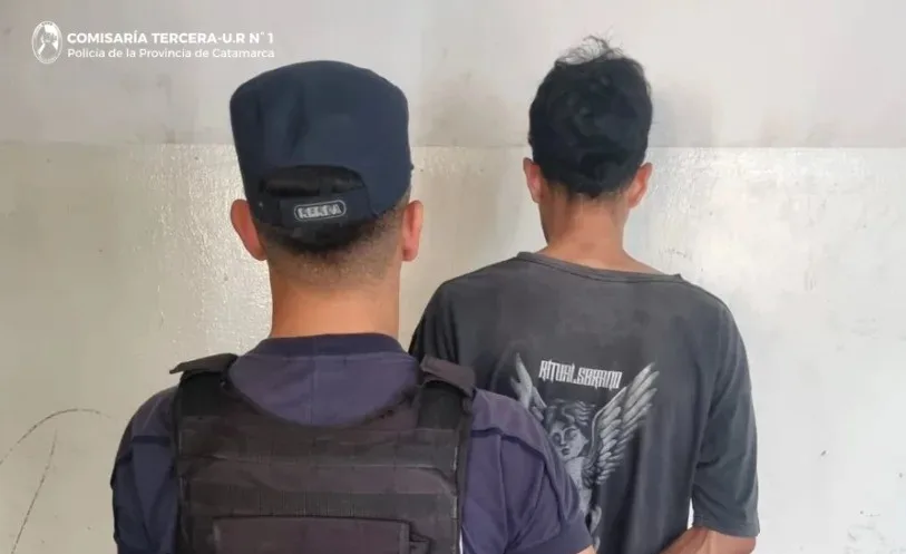Catamarca: otra vez detienen a un joven de apellidos Miranda Valderrama denunciado por su propia madre