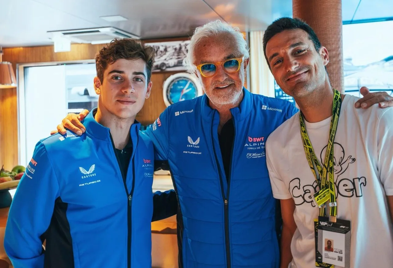 Scaloni en el GP de F1 en Bélgica: ¡Qué visita para Franco en el Race Day!