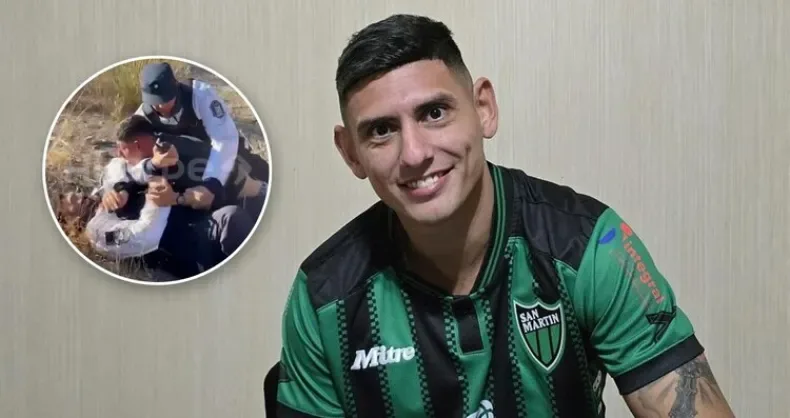 Detuvieron a un jugador de San Martín de San Juan en Mendoza, por agredir a un policía durante un control vehicular
