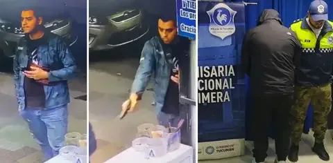 Video: detienen a un hombre acusado de disparar a quemarropa al dueño de un bazar en el centro tucumano