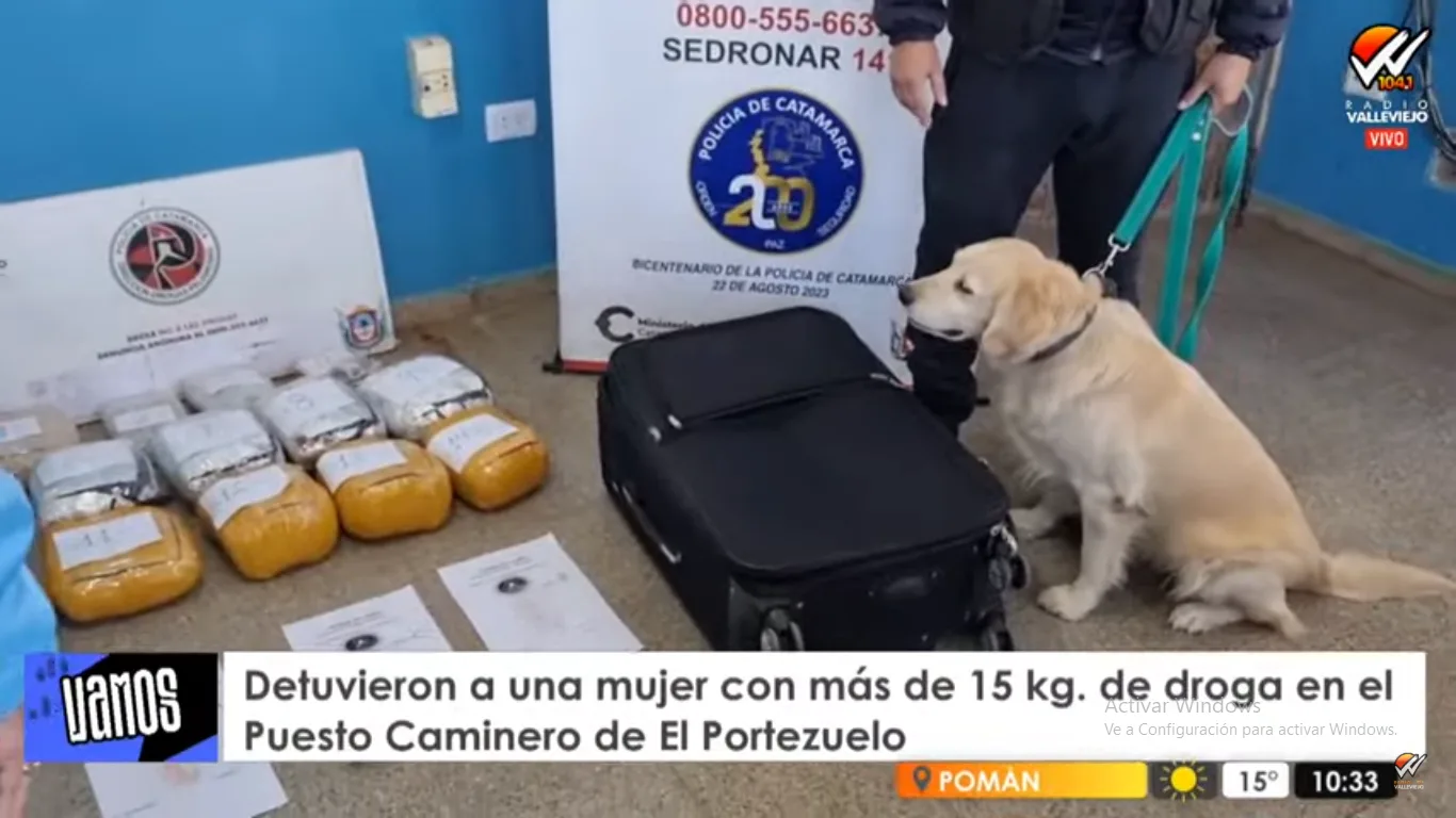 Catamarca: secuestran casi 14 kilos de marihuana y más de un kilo de cocaína en Valle Viejo