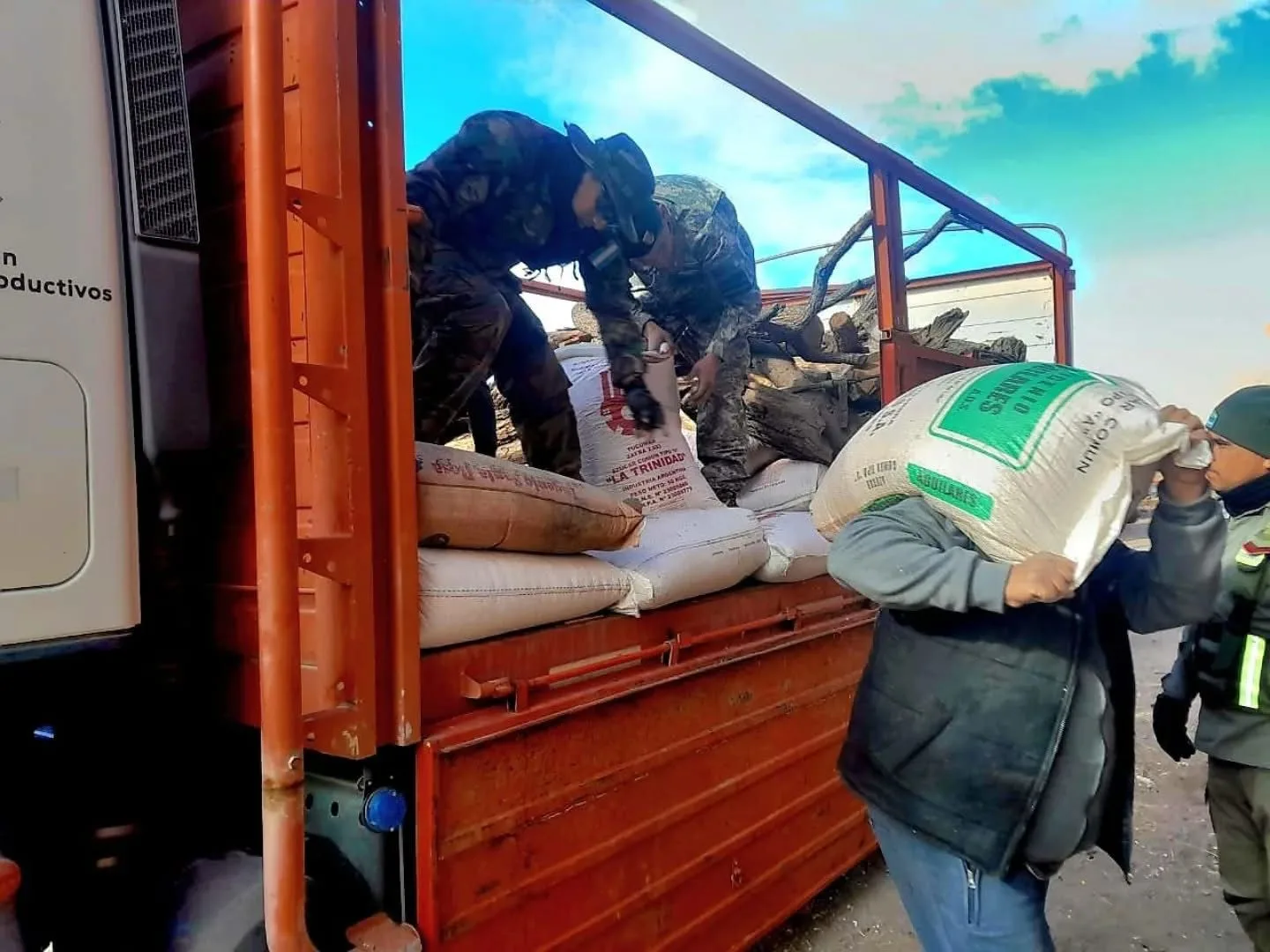 Catamarca: ayuda a productores ganadores de Laguna Blanca por el temporal de viento