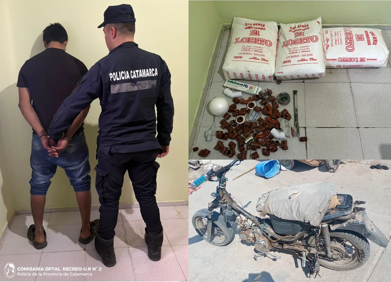 Catamarca: robó en una obra en construcción y lo detuvieron