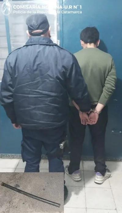 Catamarca: detienen a joven de 19 años por golpear a otro con una barra de hierro