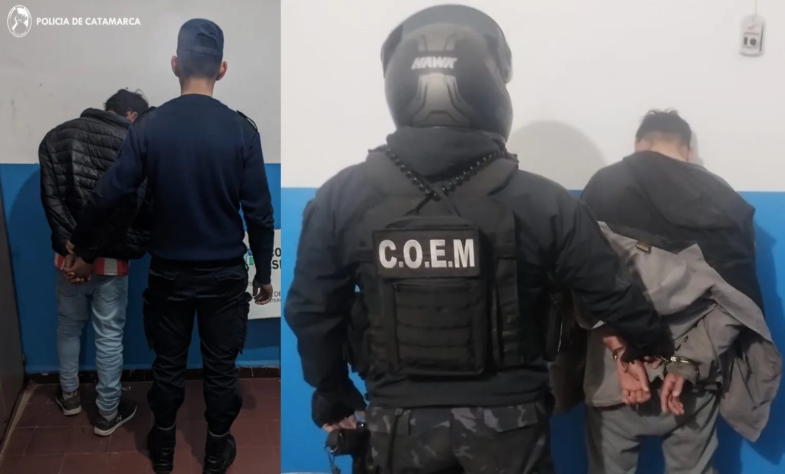Detienen a dos delincuentes en la Capital de Catamarca