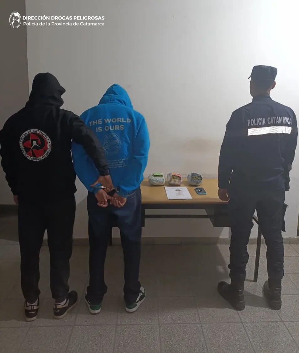 Catamarca: detienen a un joven de 22 años con marihuana en La Paz