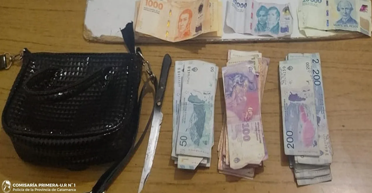 Catamarca: una mujer amenazó con un cuchillo a un joven para robarle en pleno centro