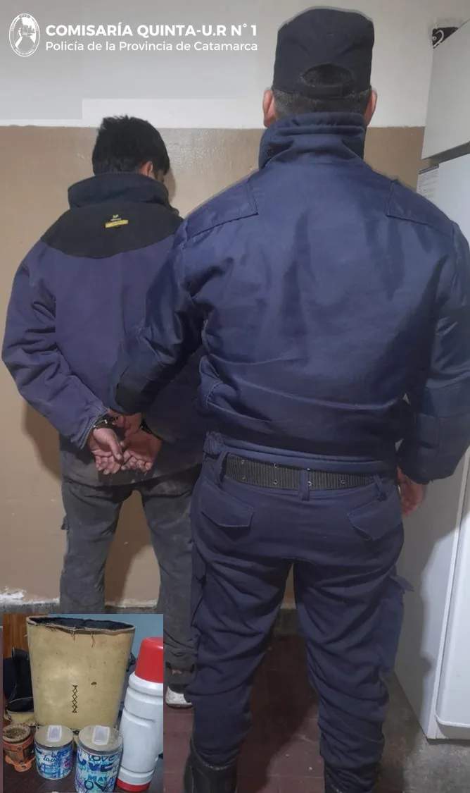 Catamarca: un joven sospechado de cometer un ilícito fue aprehendido y elementos recuperados