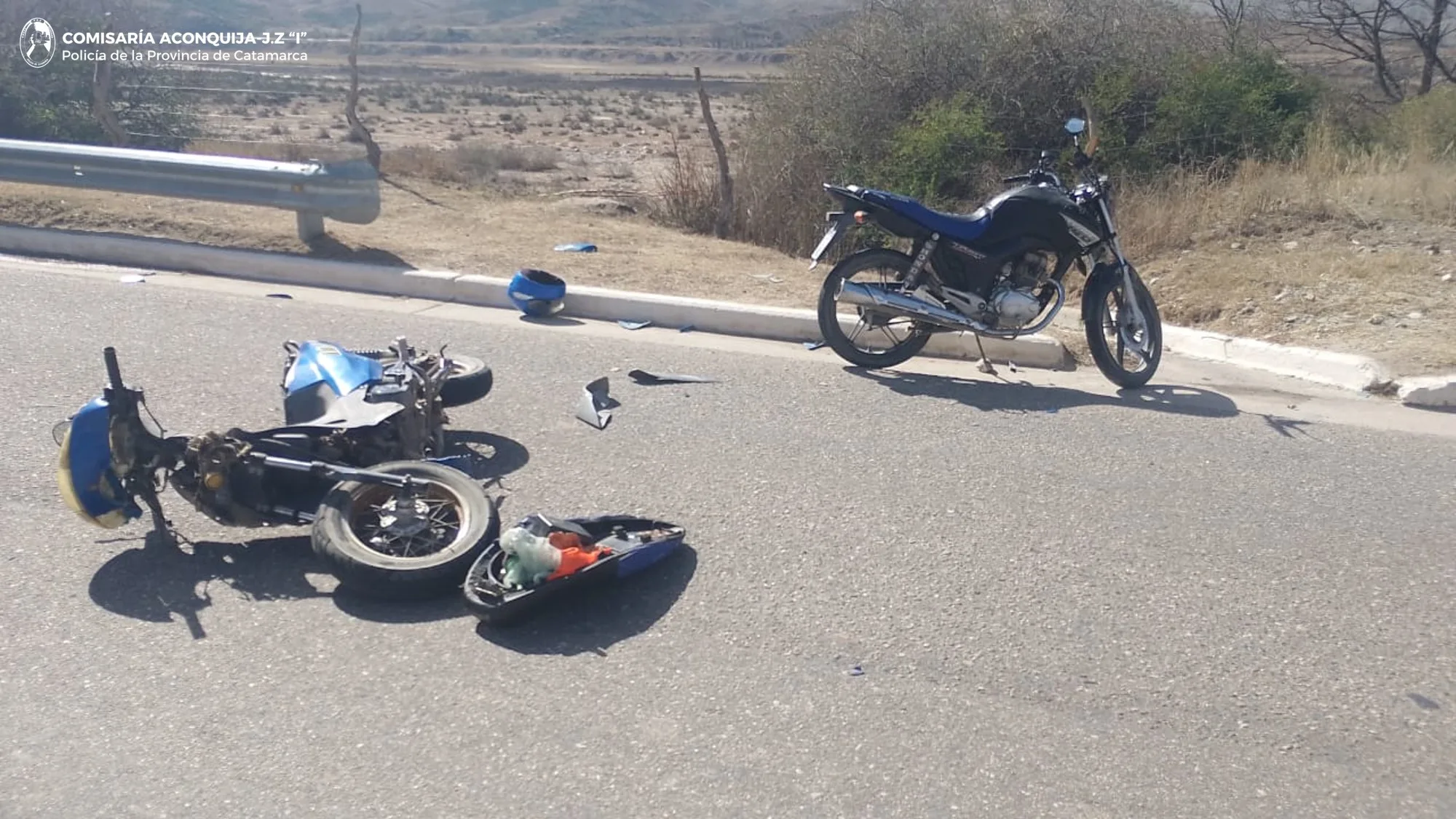 Catamarca: dos mujeres en motos chocaron en Andalgalá y fueron hospitalizadas