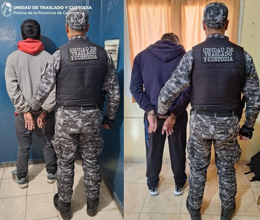 Trasladan al Penal de Catamarca a dos delincuentes imputados por diversos ilícitos