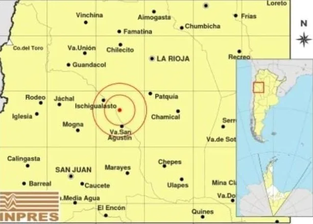 Fuerte temblor en La Rioja se percibió en parte de Catamarca