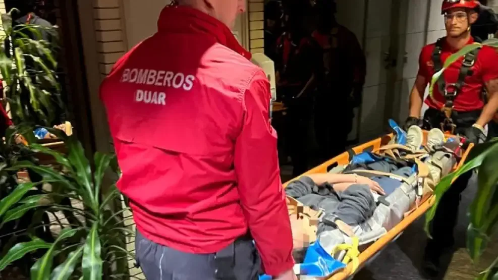 Quiso rescatar a su gato y cayó desde el tercer piso de su edificio