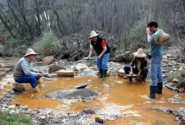 Encuentran en San Luis un río con cientos de pepitas de oro
