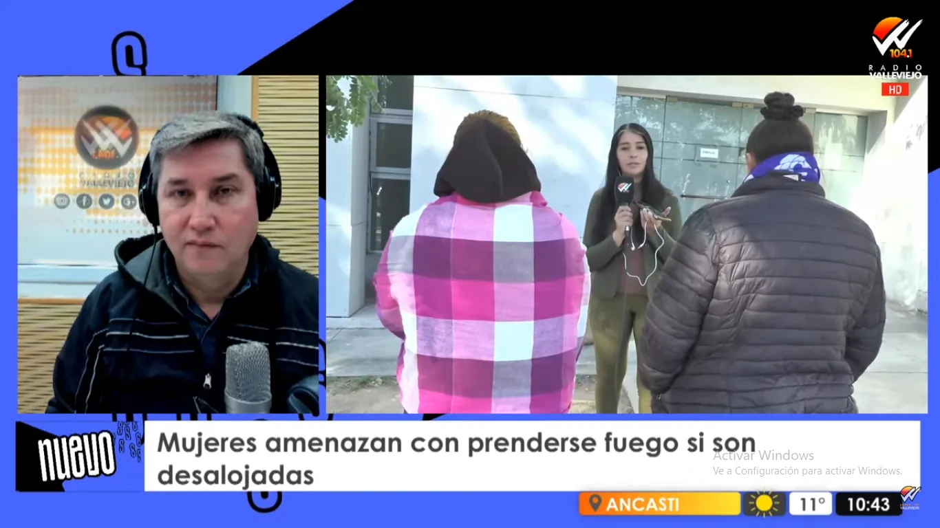 Suspendieron la indagatoria a usurpadores de Valle Viejo que amenazaron prenderse fuego ellos y a los niños si les “pintan los dedos”