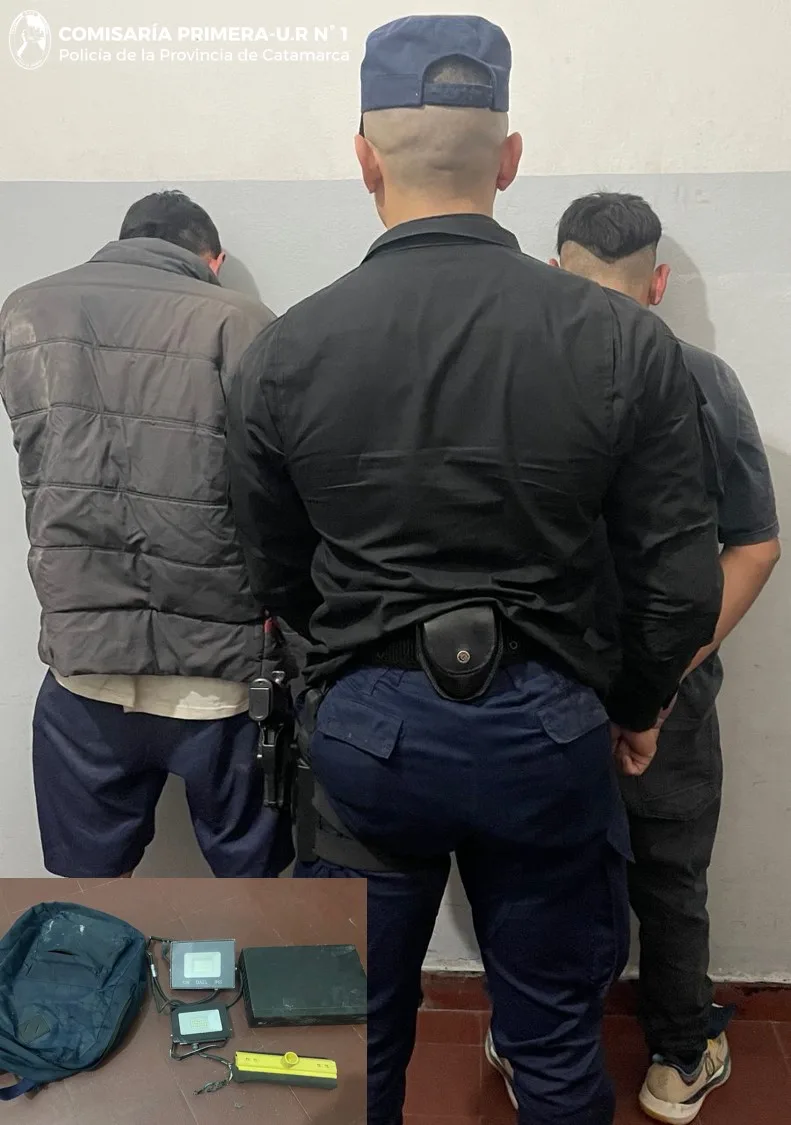 Detienen a dos jóvenes sospechados de robo en la Capital de Catamarca
