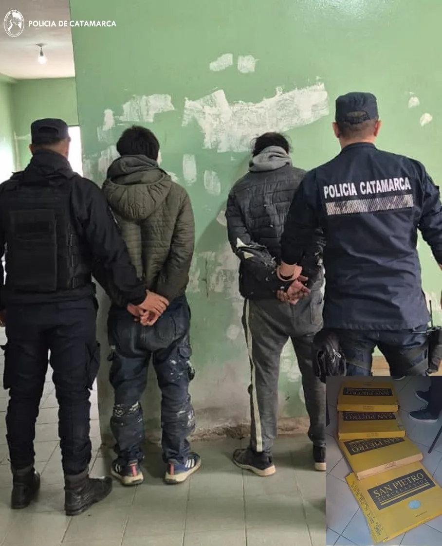 Catamarca: detienen a dos personas que robaron en una obra en construcción
