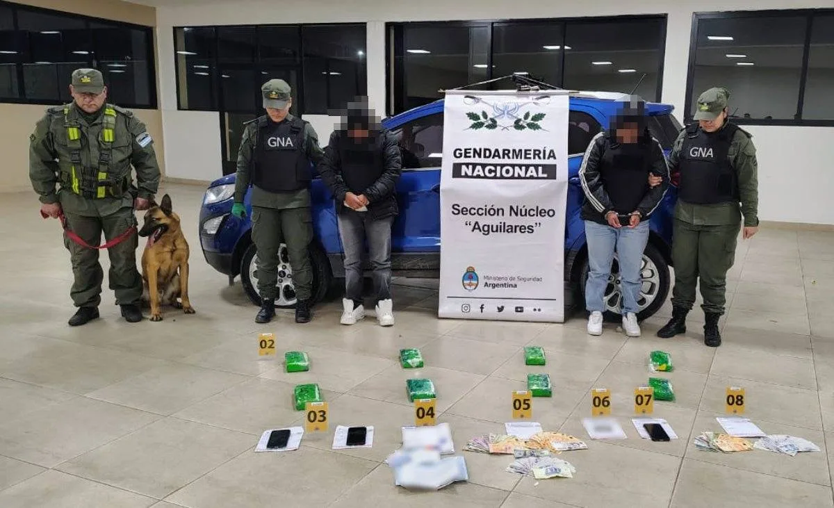 Detienen en Tucumán a dos personas que transportaban cocaína con destino Catamarca