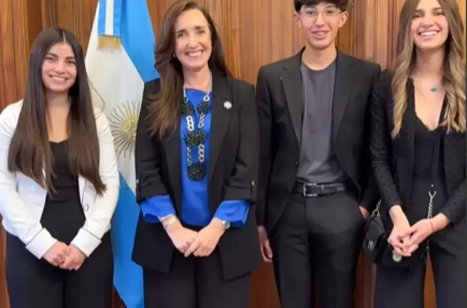 Video: Victoria Villarruel recibió a los estudiantes catamarqueños que viajan a Suecia con el Proyecto H3O