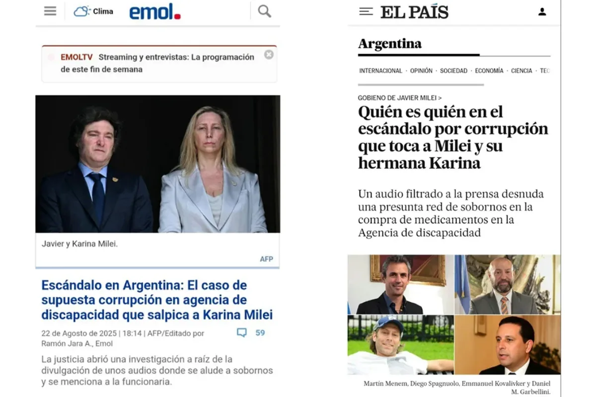 Medios del mundo reflejan el “Mani pulite en la Argentina” del gobierno de Javier Milei