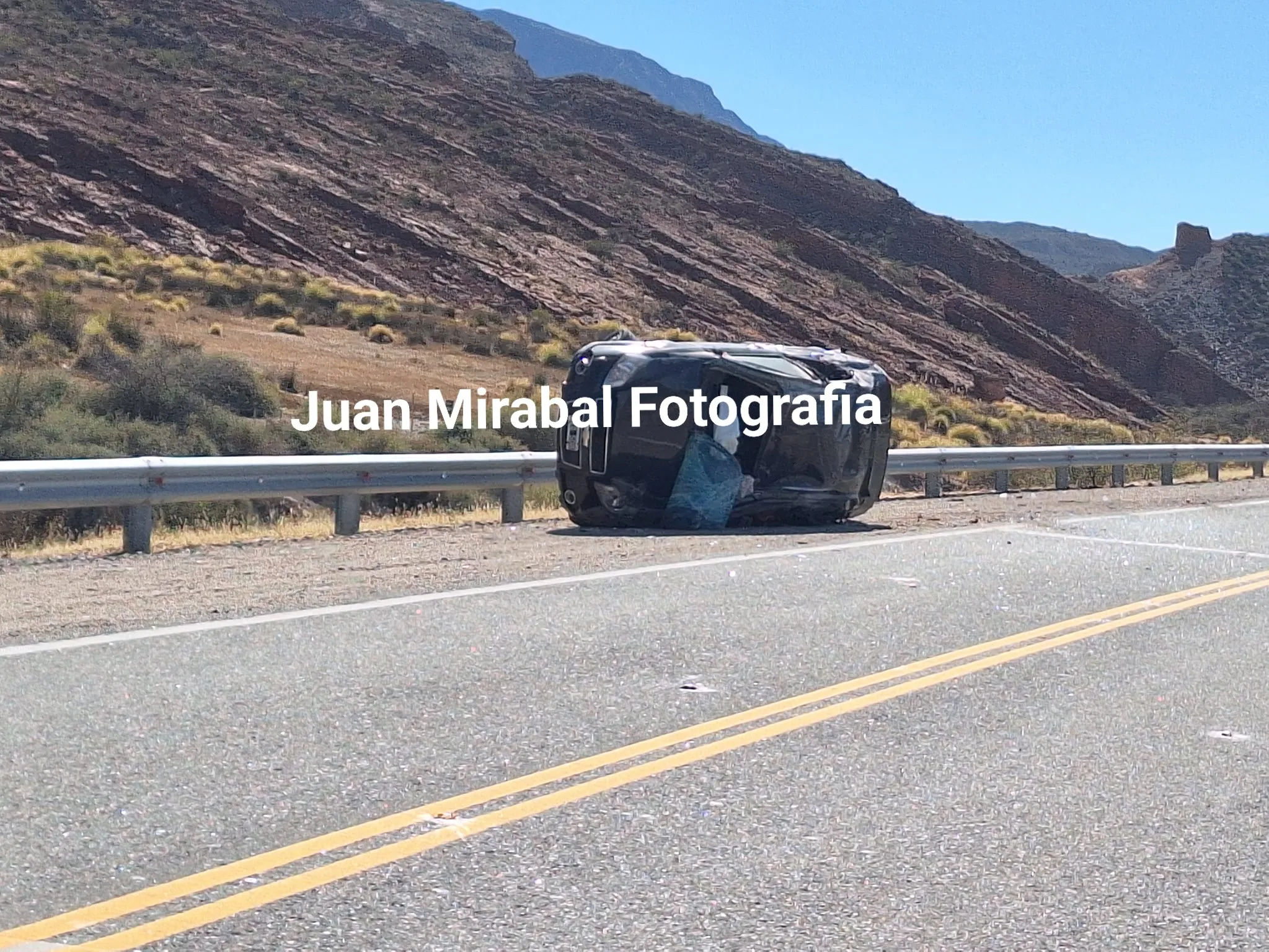 Catamarca: volcó un auto en Belén