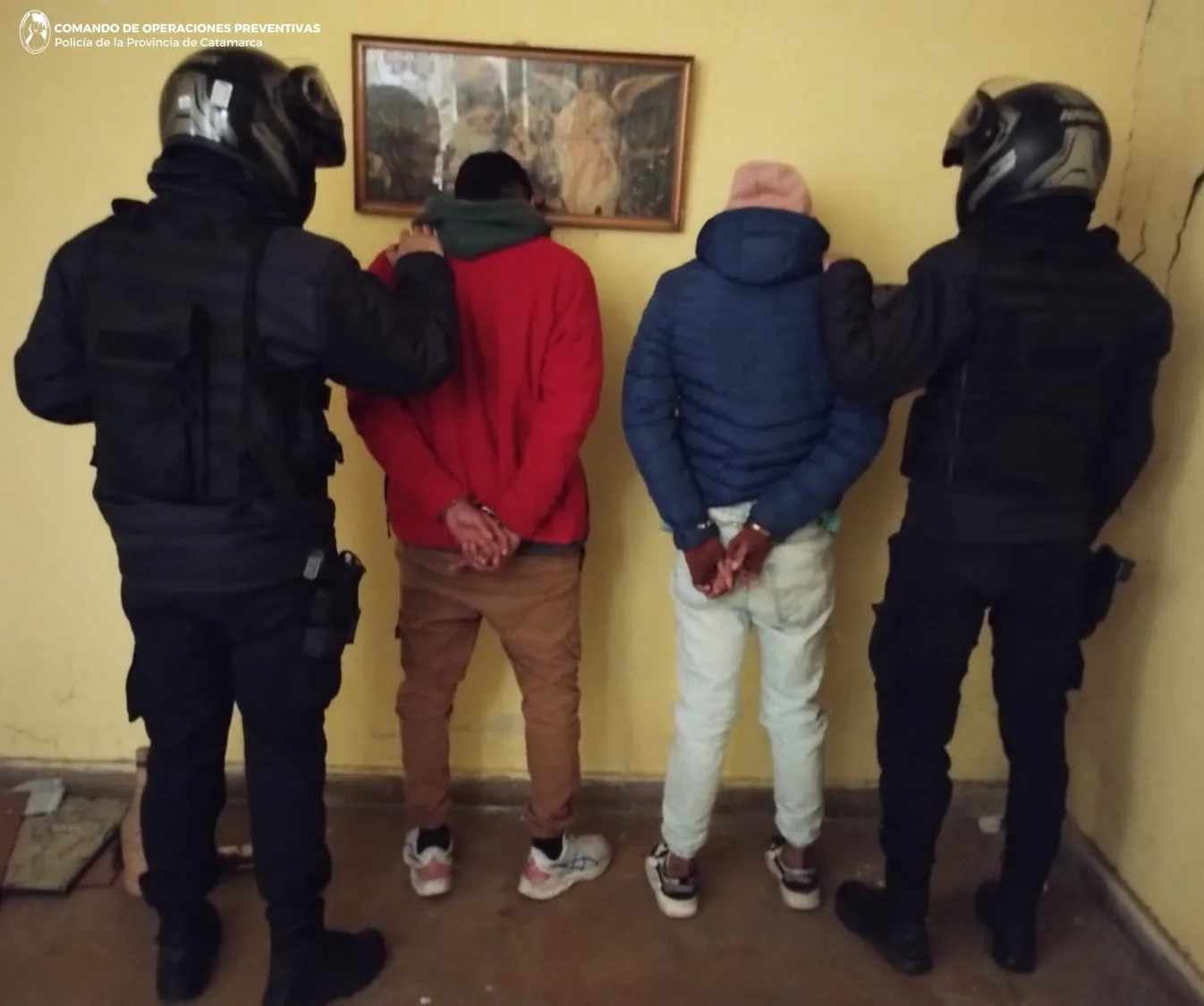 Detienen en Catamarca a dos jóvenes ladrones domiciliarios