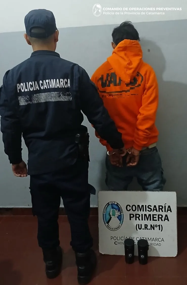 Detuvieron en Catamarca a un joven “ratero” que había robado dos vasos en un comercio