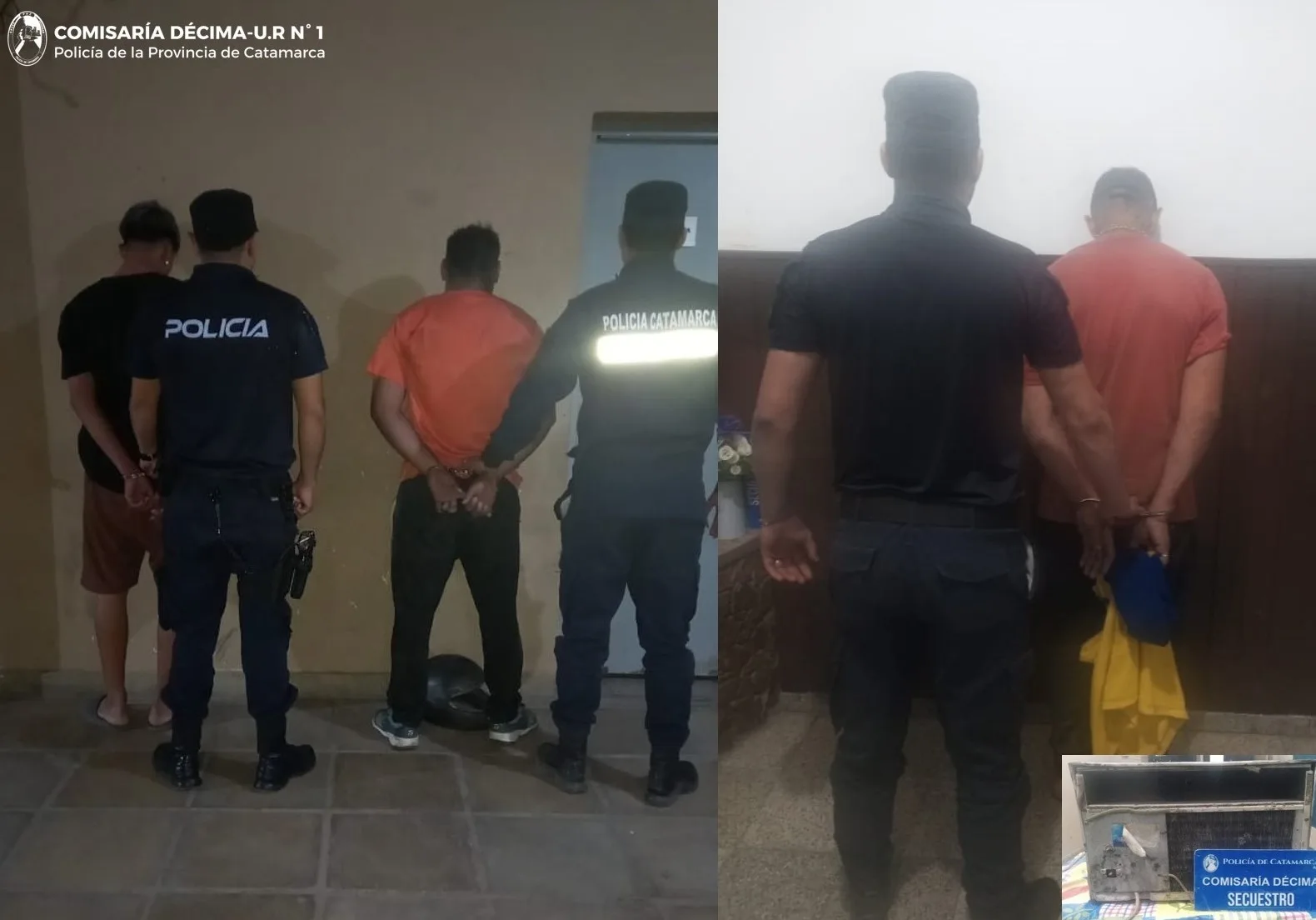 Tres detenidos en Catamarca por robar un aire acondicionado