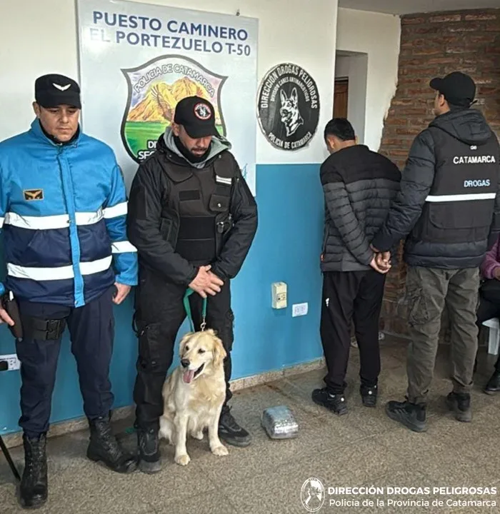 Efectivos policiales secuestraron más de un kilo de cogollos de marihuana y detienen a un joven