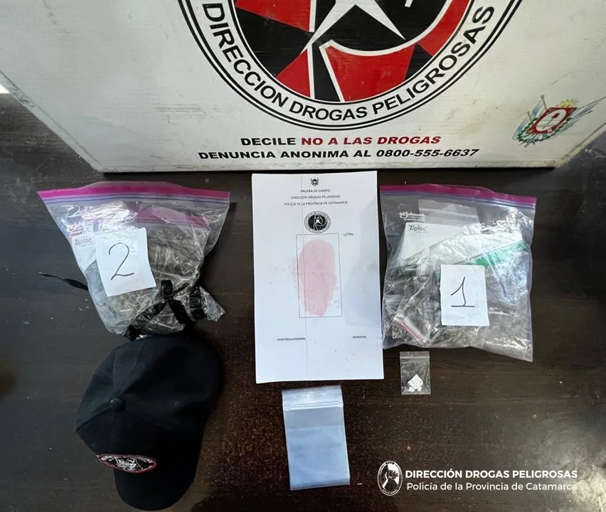 La Policía de Catamarca secuestró marihuana y LSD: un joven detenido en puesto caminero de Valle Viejo