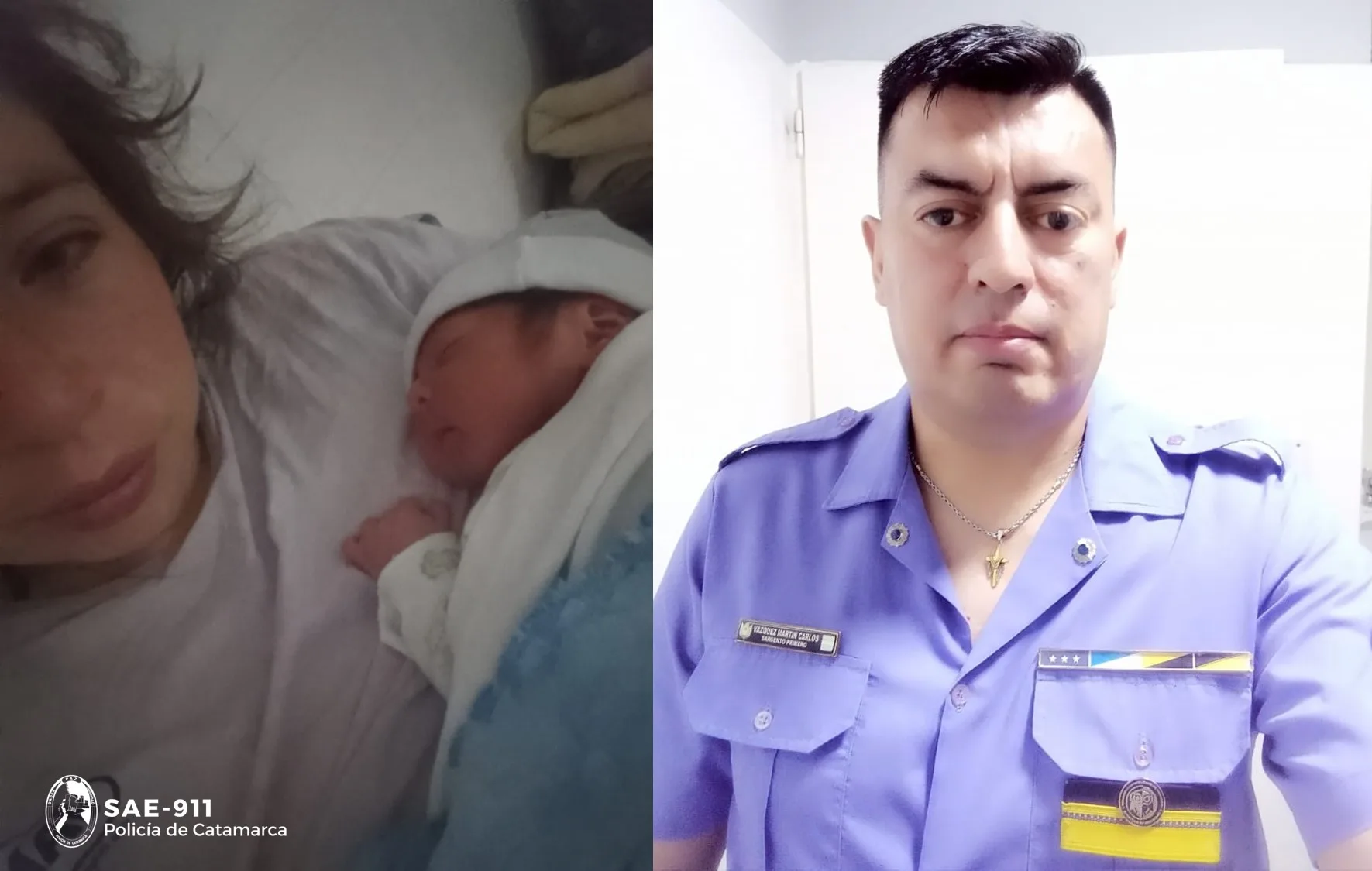 Un Operador del SAE-911 de Catamarca, ayudó para que auxiliaran a un recién nacido en Santa María