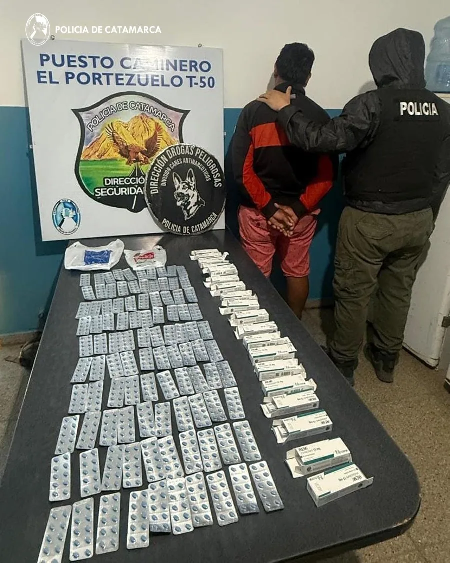 Catamarca: detienen a dos personas y secuestran alrededor de unos 1.000 comprimidos de Midazolam en un puesto de control de Valle Viejo