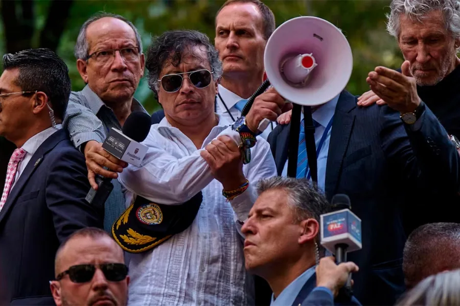 Estados Unidos revocó la visa de Gustavo Petro por su protesta en favor de Palestina