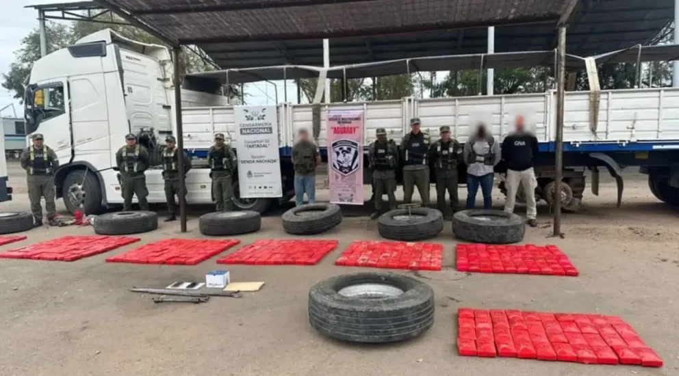 Interceptan un cargamento de 417 kilos de cocaína en la ruta entre Salta y Santiago del Estero