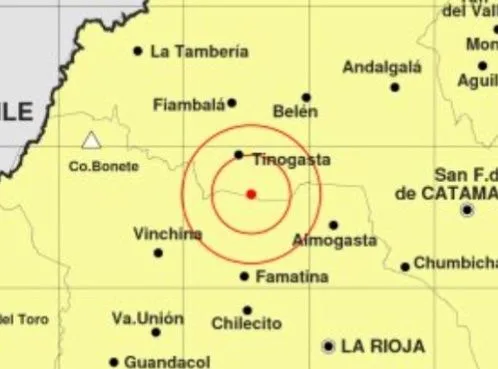 Temblor en Catamarca
