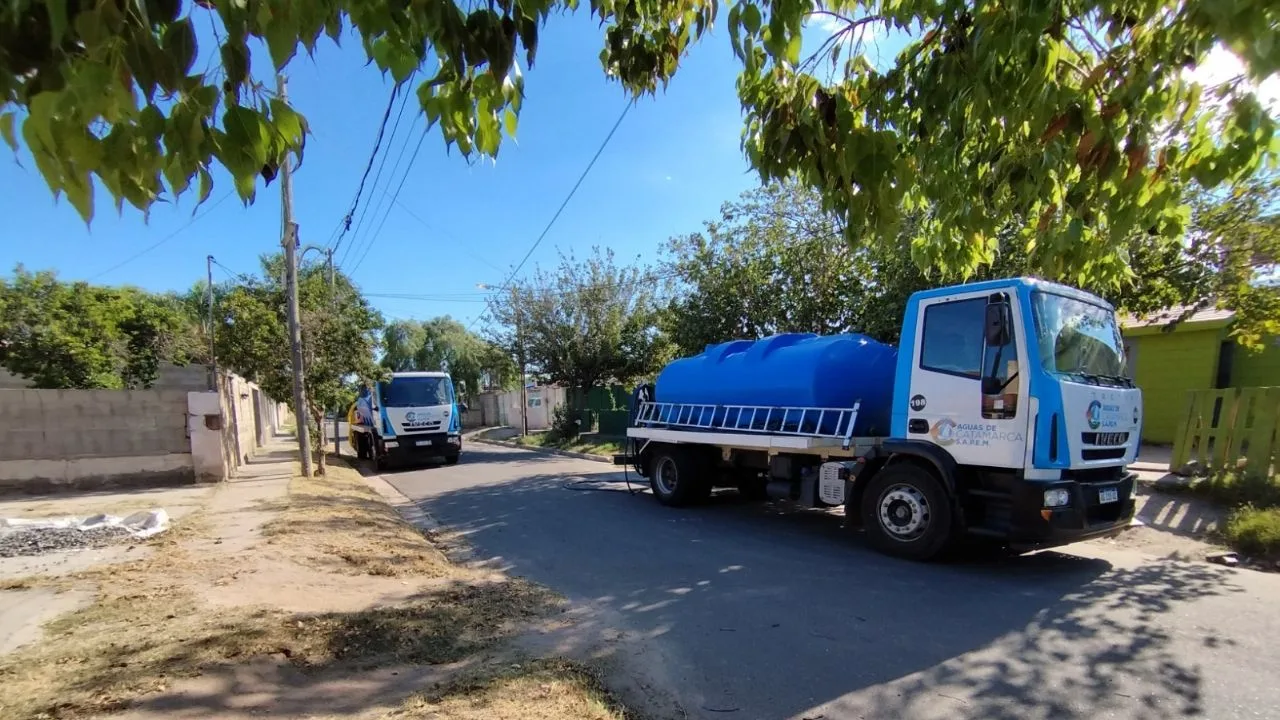 Catamarca: comunicado de AySA por interrupción del servicio de agua mañana en Andalgalá