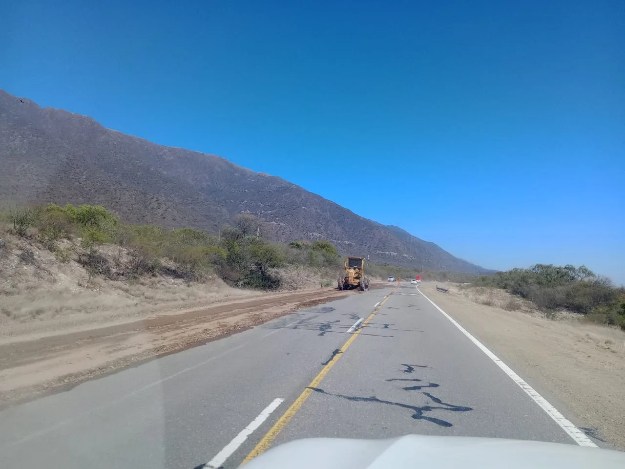 Catamarca: por trabajos en banquina, transitar con precaución por RN 38, entre El Portezuelo y La Merced
